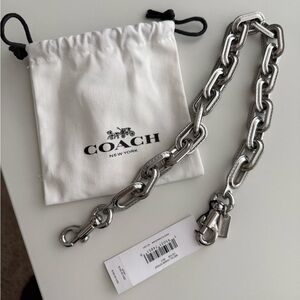 Coach Link Chain strap silver